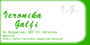 veronika galfi business card